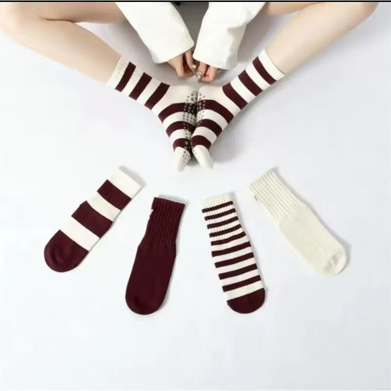 Medias Para Pilates Y Yoga - 1/5Pairs Professional Anti-Slip Yoga Socks for