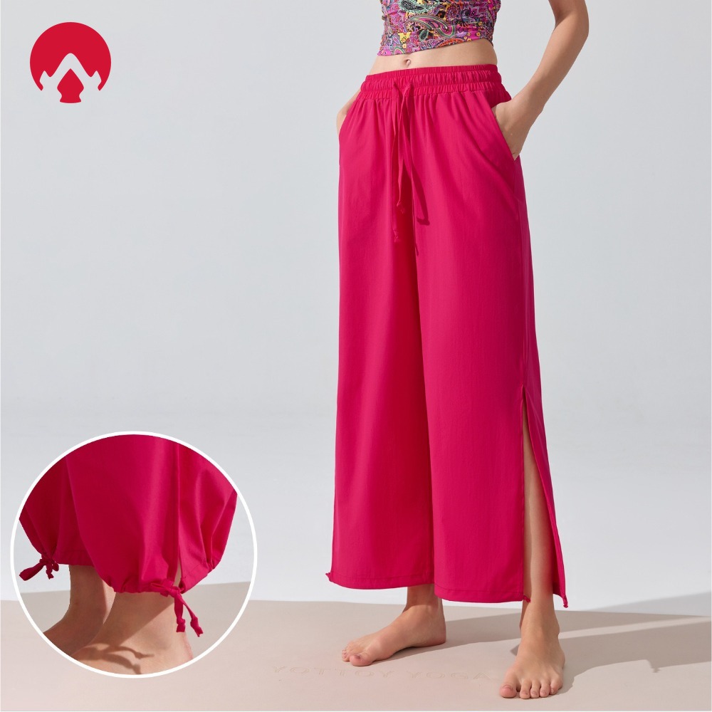 Pilates In Yoga Pants - High Waisted Wide Leg Pants Women