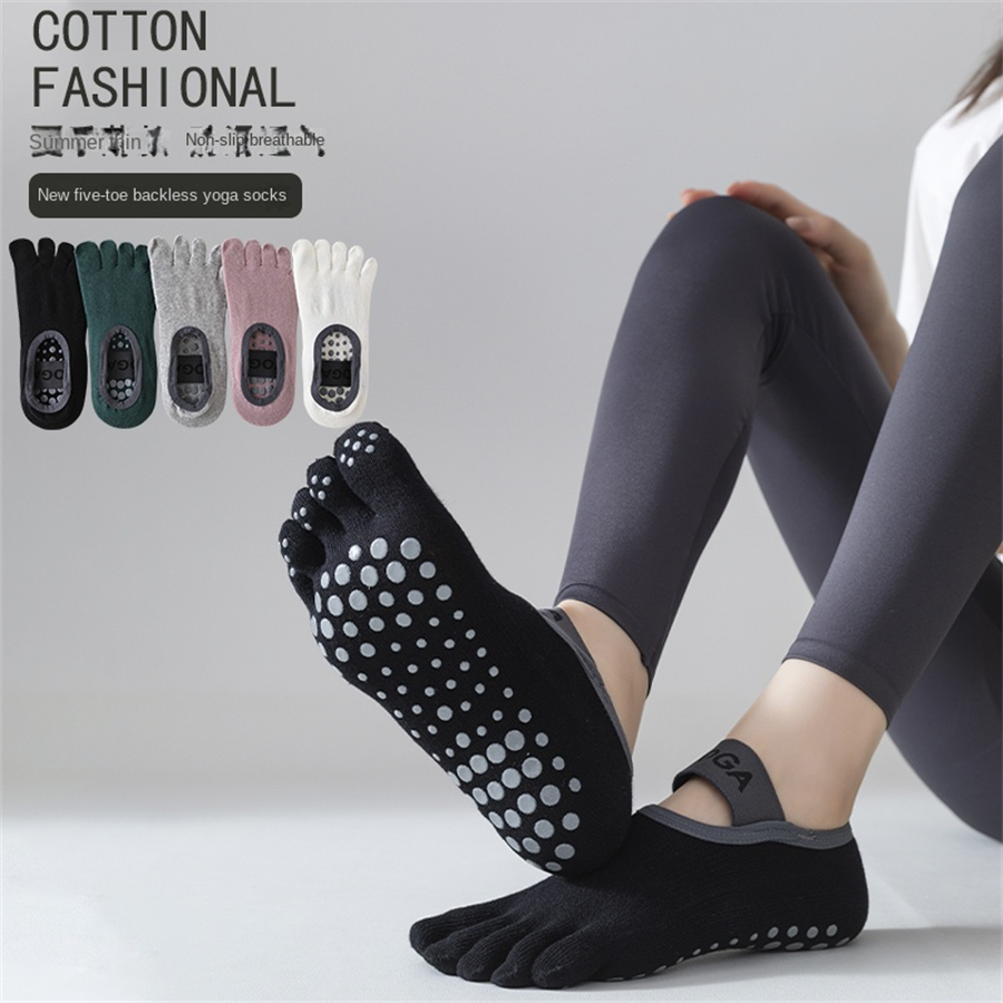 Medias Para Pilates Y Yoga - Five Finger Socks Women Anti-slip Professional