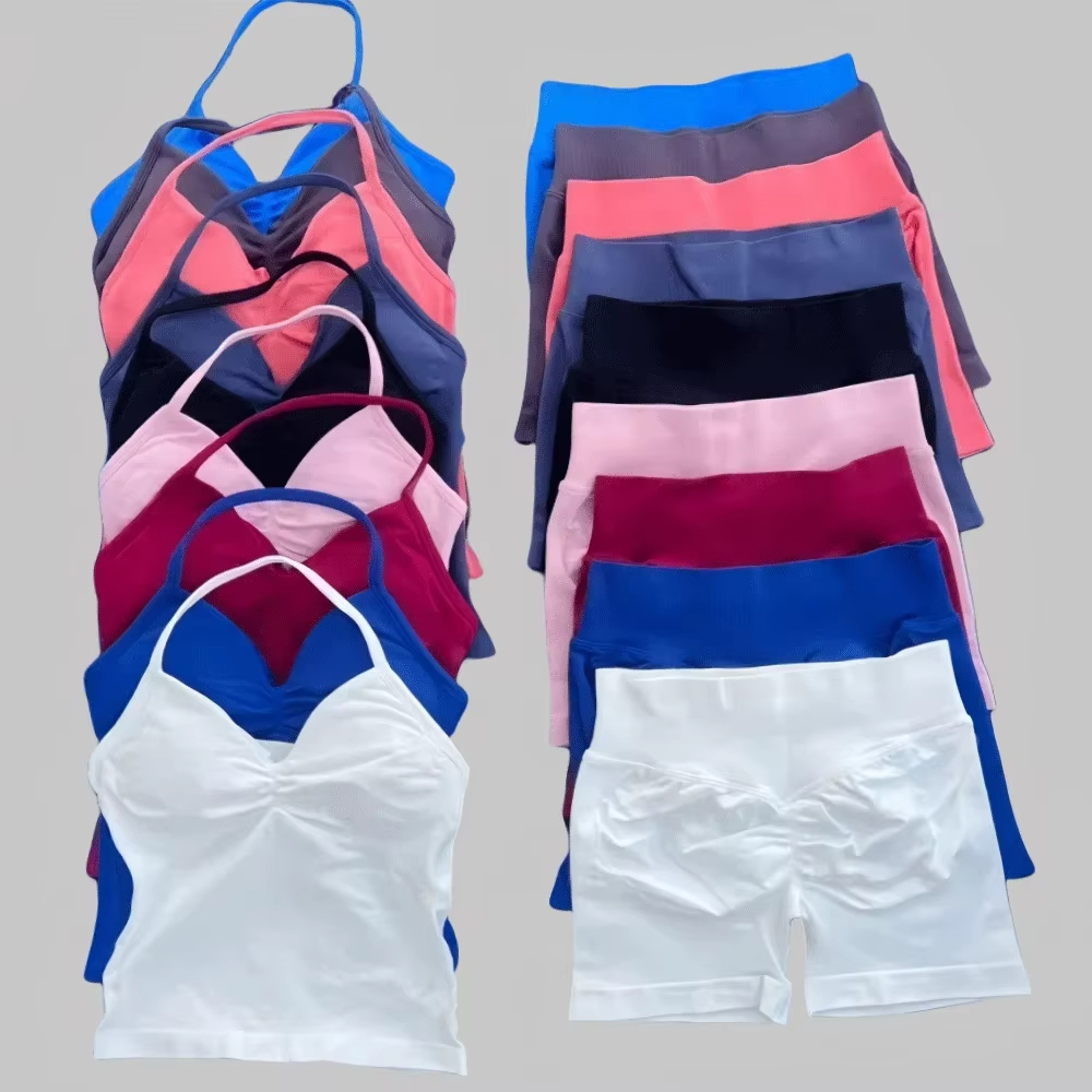 Pilates Yoga Outfit - 1-2 Pieces Gym Set Women Backless