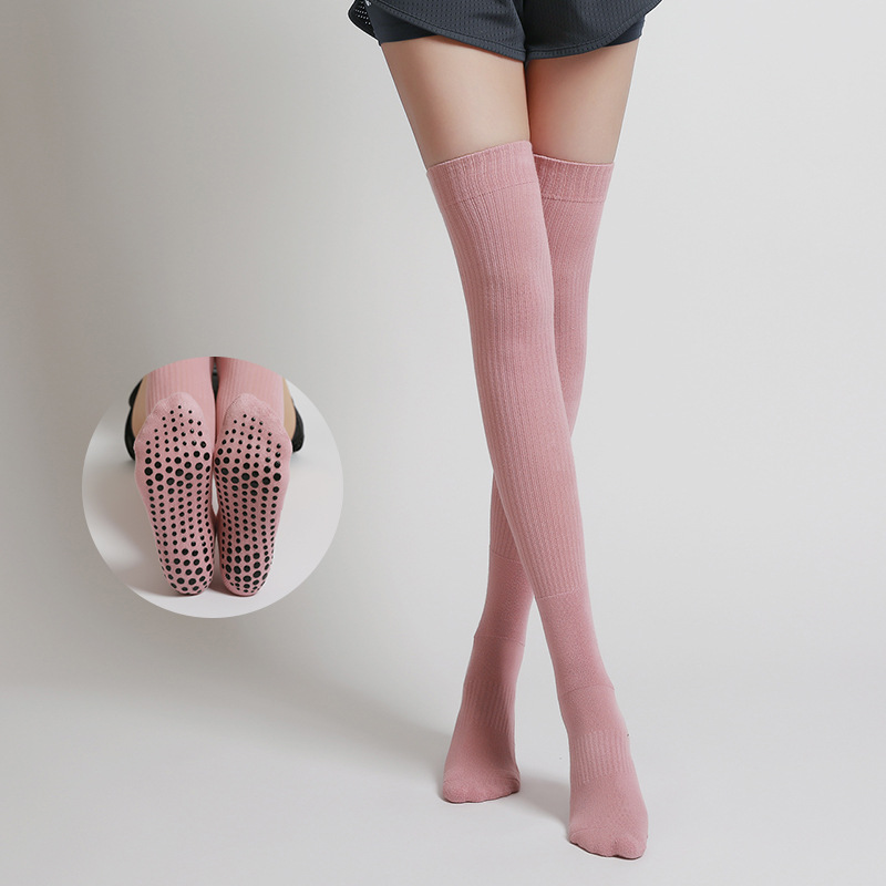 Women Non-slip Yoga Socks Long - مراجعة Medias Para Pilates Y Yoga وسعره