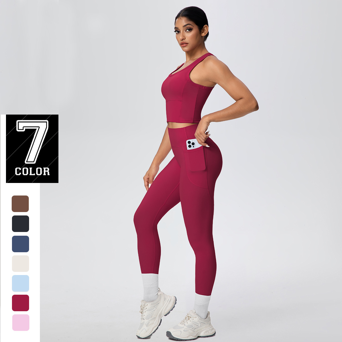 Sport Leggings Yoga Set Women  - مراجعة Pilates Yoga Outfit وسعره