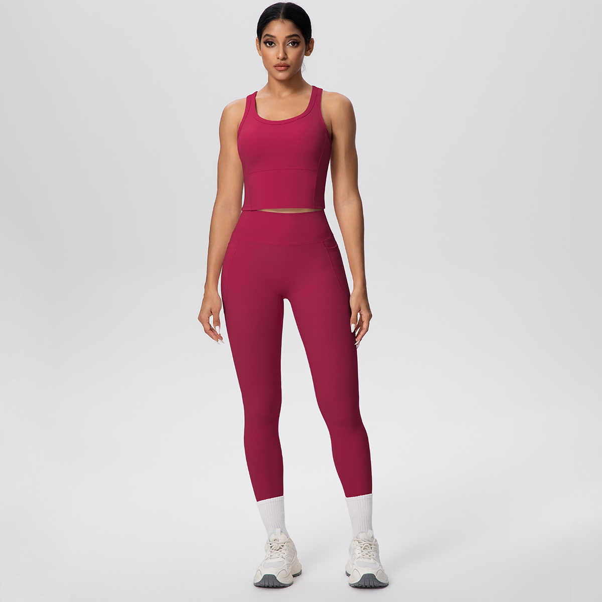 Sport Leggings Yoga Set Women  - مراجعة Pilates Yoga Outfit وسعره