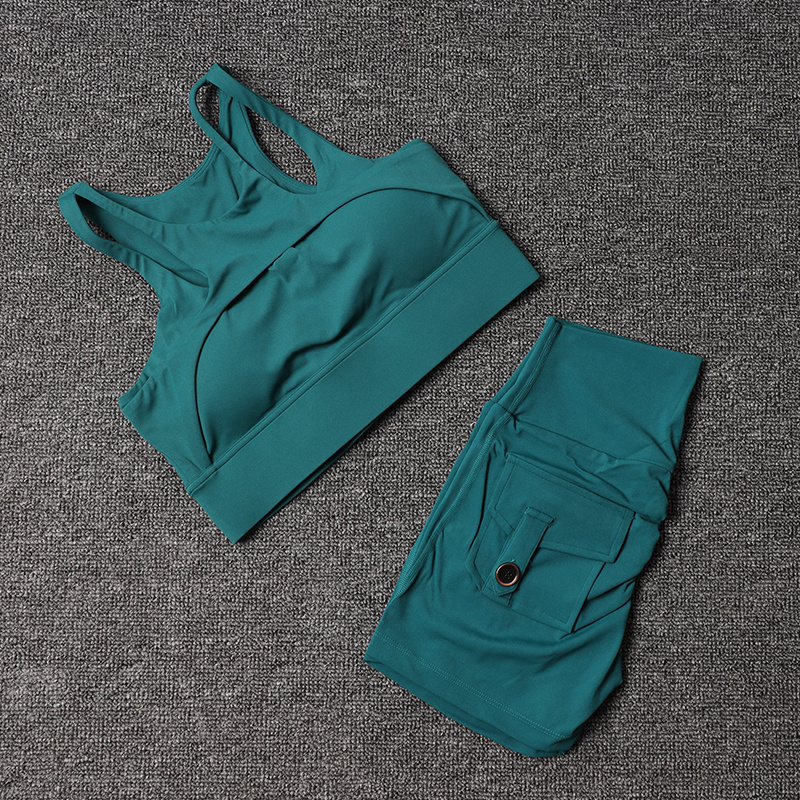 Fitness Shorts Yoga Sets Women - مراجعة Pilates Yoga Gear وسعره