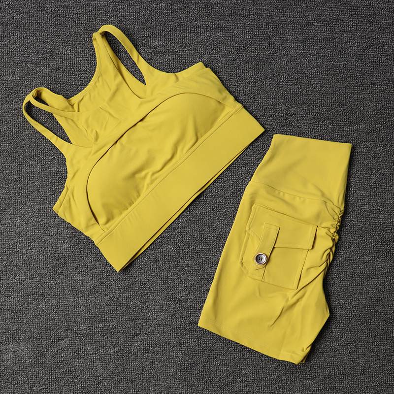 Fitness Shorts Yoga Sets Women - مراجعة Pilates Yoga Gear وسعره