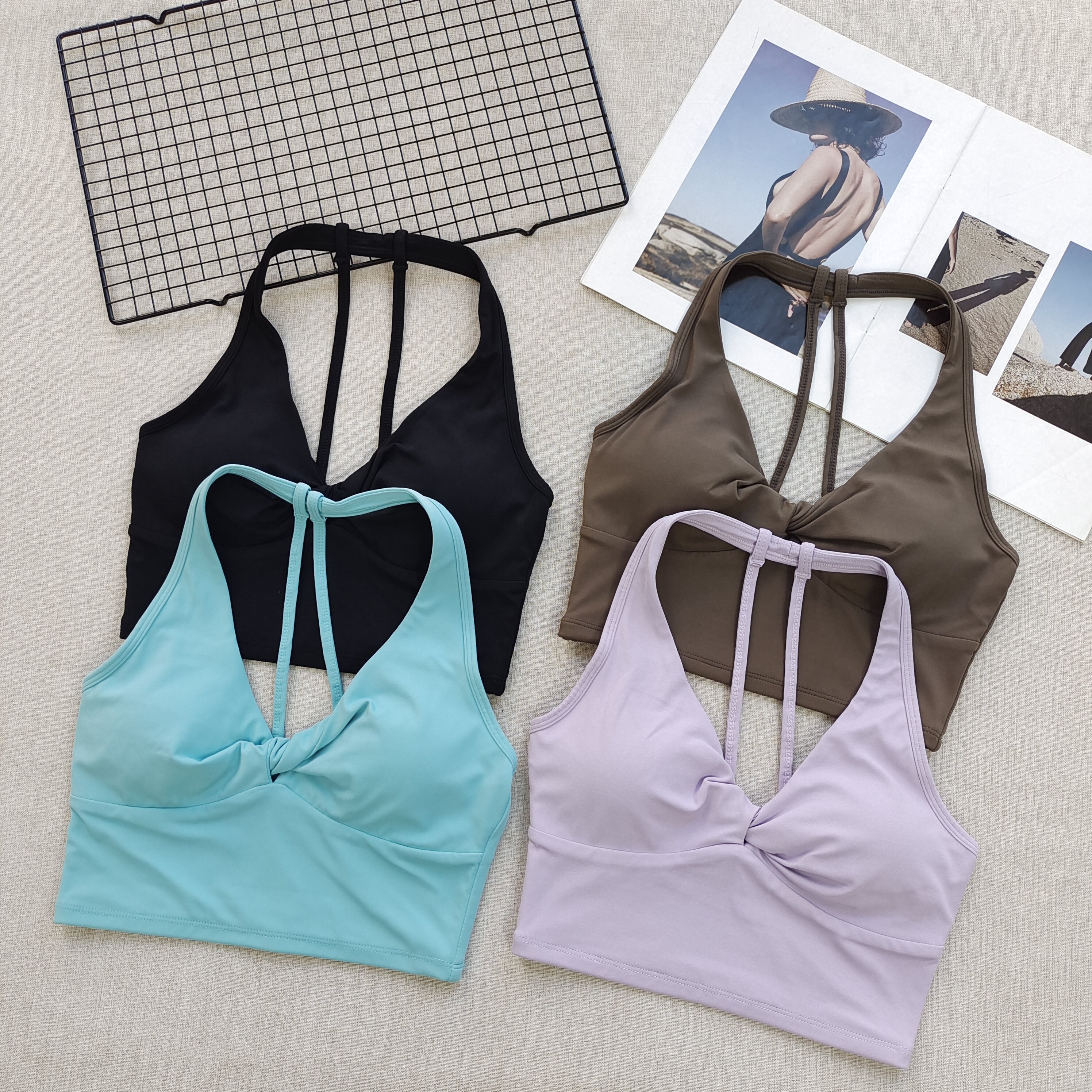 Sports Bra for Women, Fixed an - مراجعة Pilates Yoga Wear وسعره