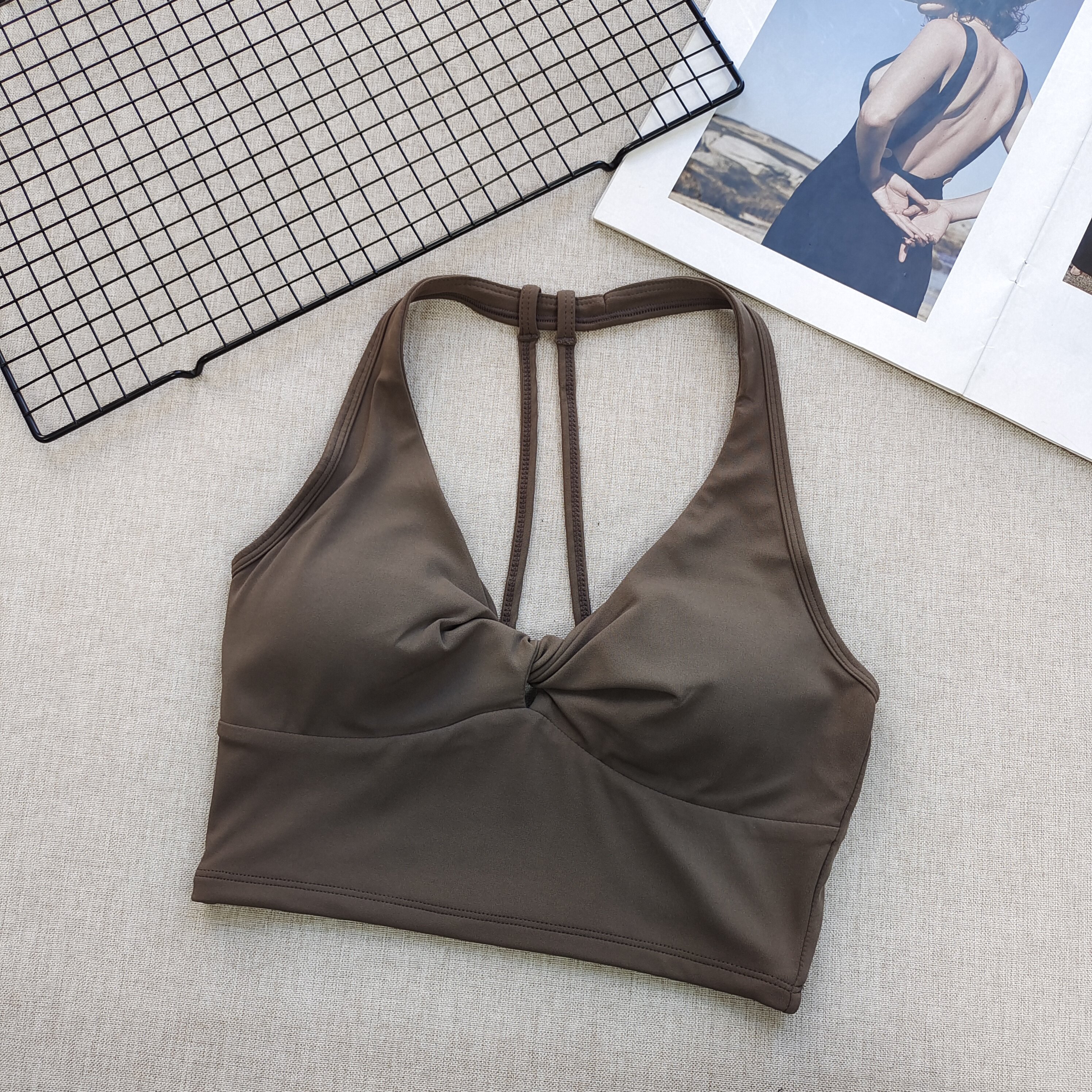 Sports Bra for Women, Fixed an - مراجعة Pilates Yoga Wear وسعره