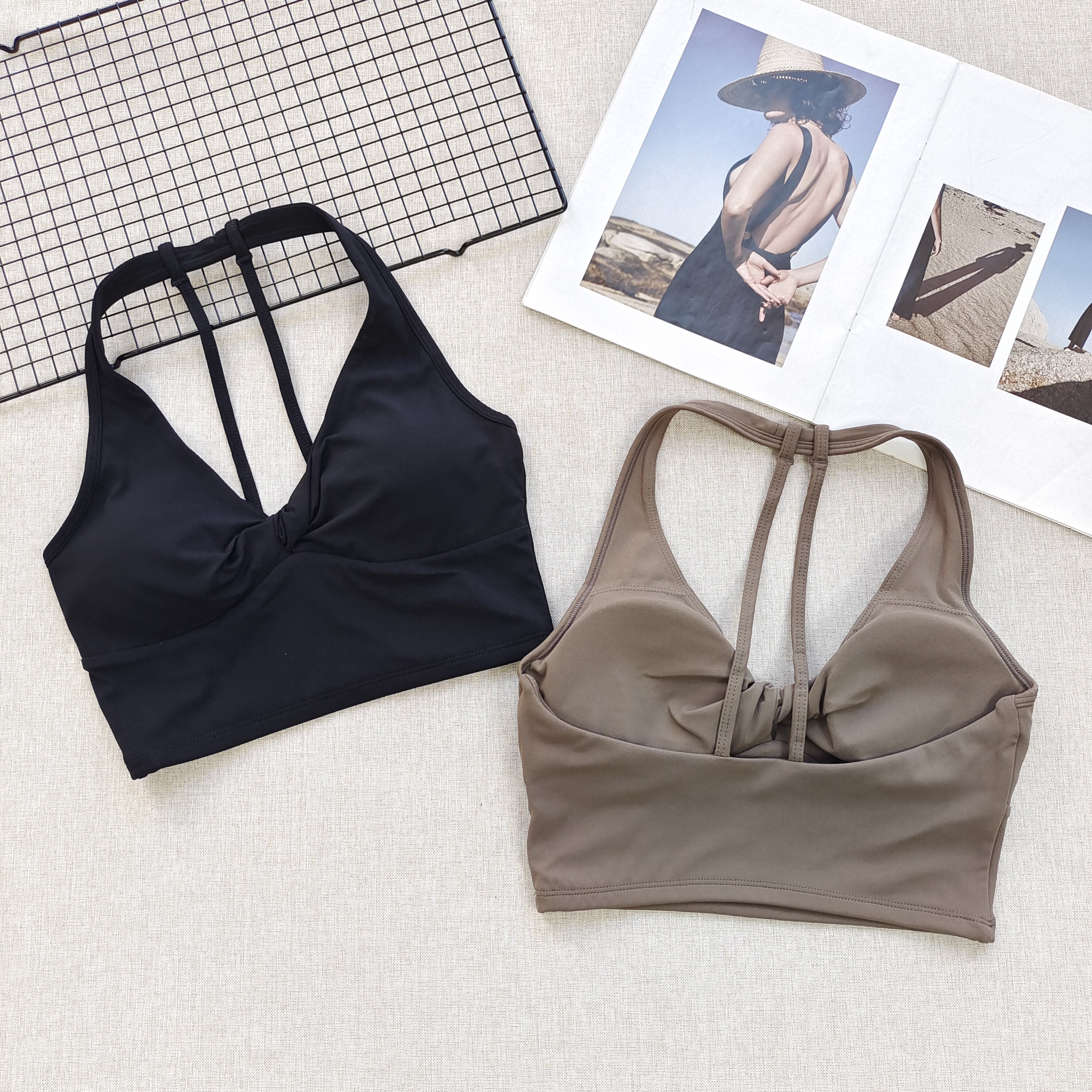 Sports Bra for Women, Fixed an - مراجعة Pilates Yoga Wear وسعره