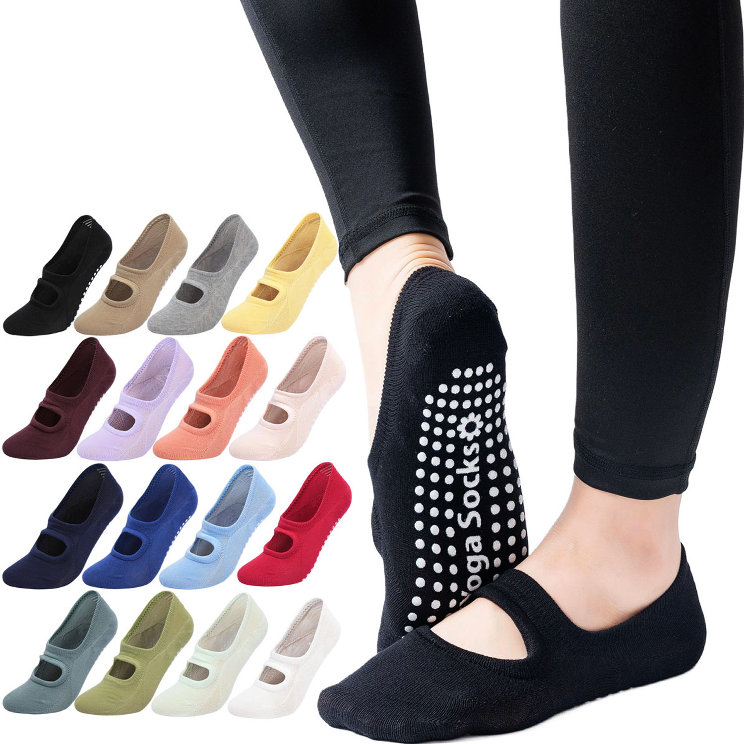 High Quality Women Yoga Socks  - مراجعة Medias Para Pilates Y Yoga وسعره