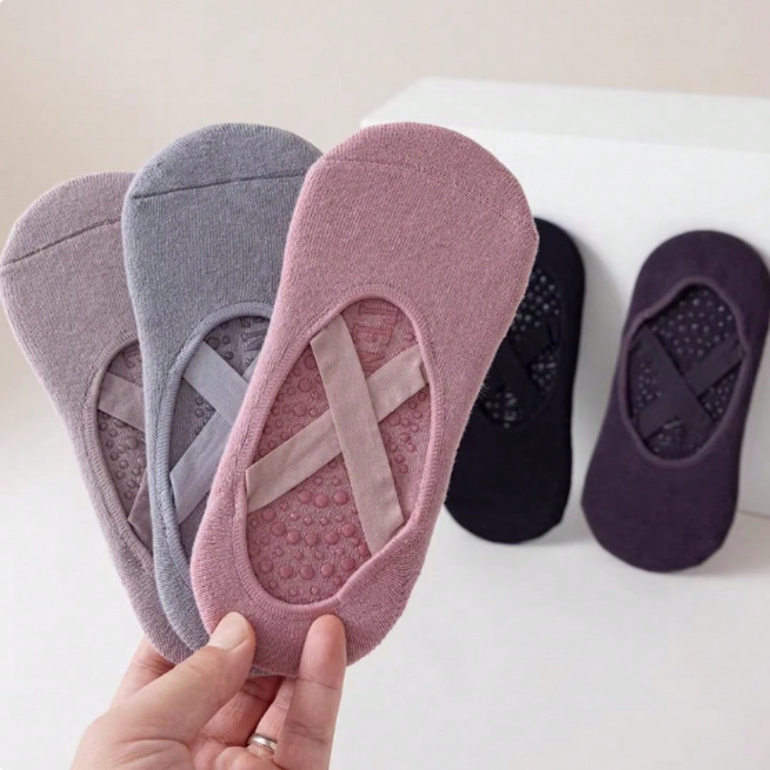 Anti-slip silicone sole yoga s - مراجعة Pilates Yoga Wear وسعره