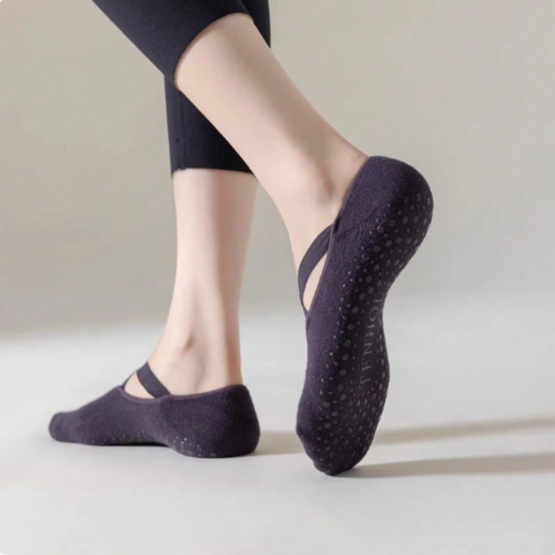 Anti-slip silicone sole yoga s - مراجعة Pilates Yoga Wear وسعره