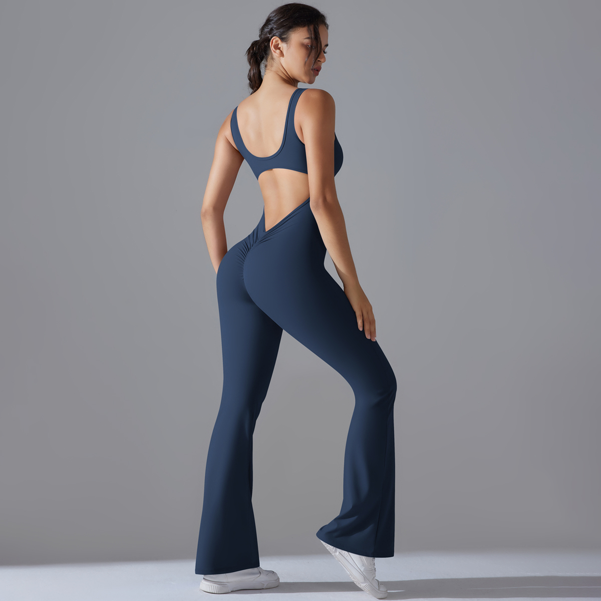 Sexy Back V Jumpsuit Gym Set W - مراجعة Pilates Yoga Outfit وسعره