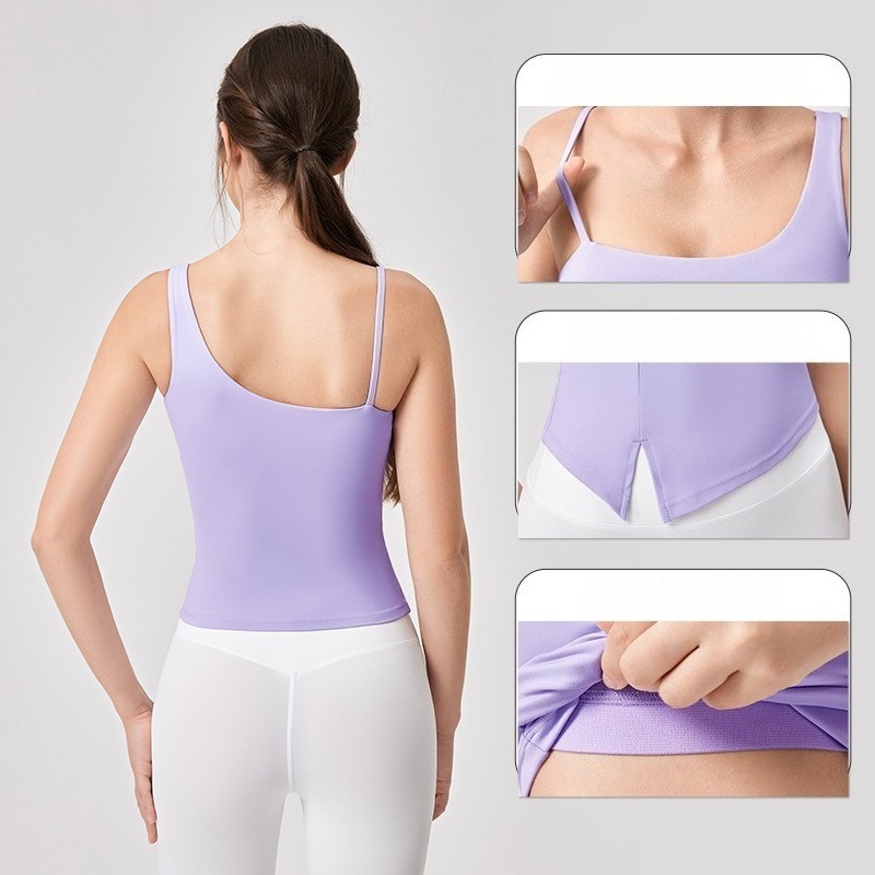 Women Padded Cami Yoga Tank To - مراجعة Pilates Yoga Wear وسعره