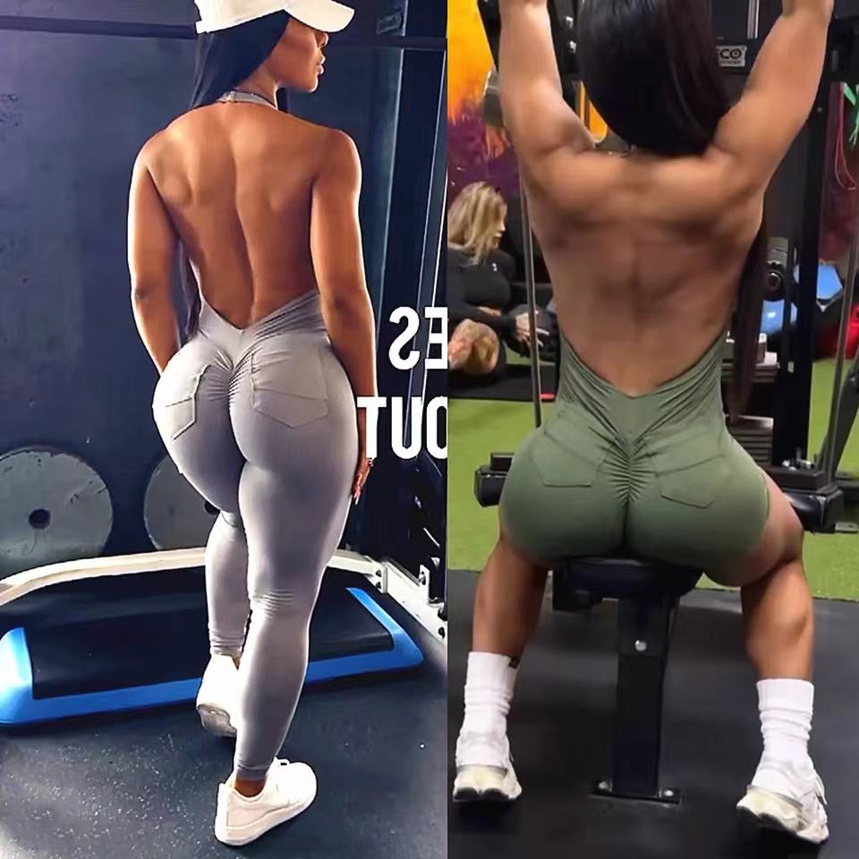 Pad Halter V Scrunch Romper Wo - مراجعة Pilates Yoga Gear وسعره