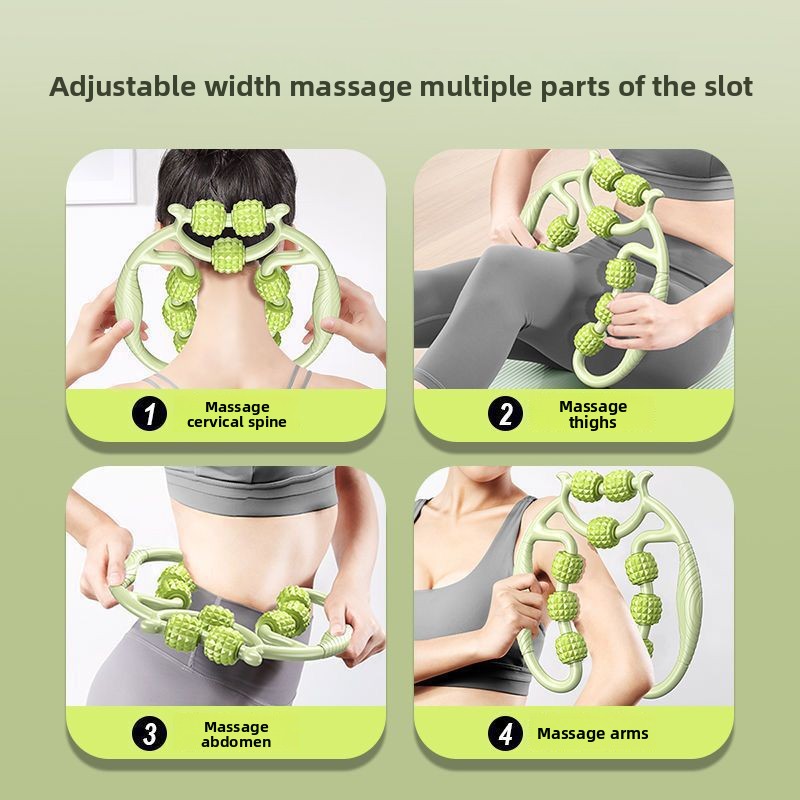 9 Wheel Leg Massager Circular  - مراجعة Pilates Yoga Gear وسعره