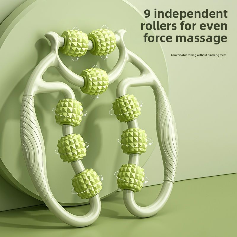 9 Wheel Leg Massager Circular  - مراجعة Pilates Yoga Gear وسعره