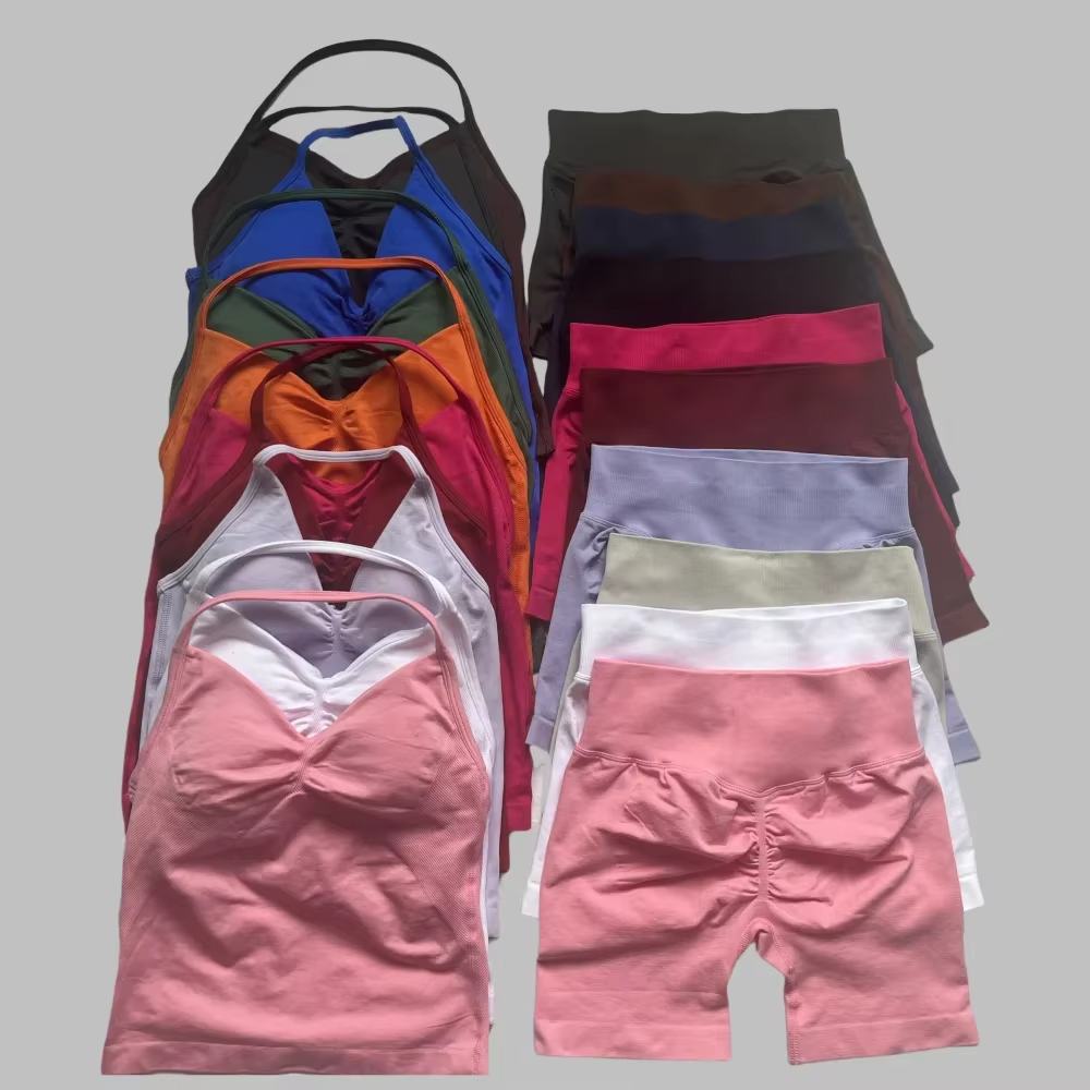 1-2 Pieces Gym Set Women Backl - مراجعة Pilates Yoga Outfit وسعره