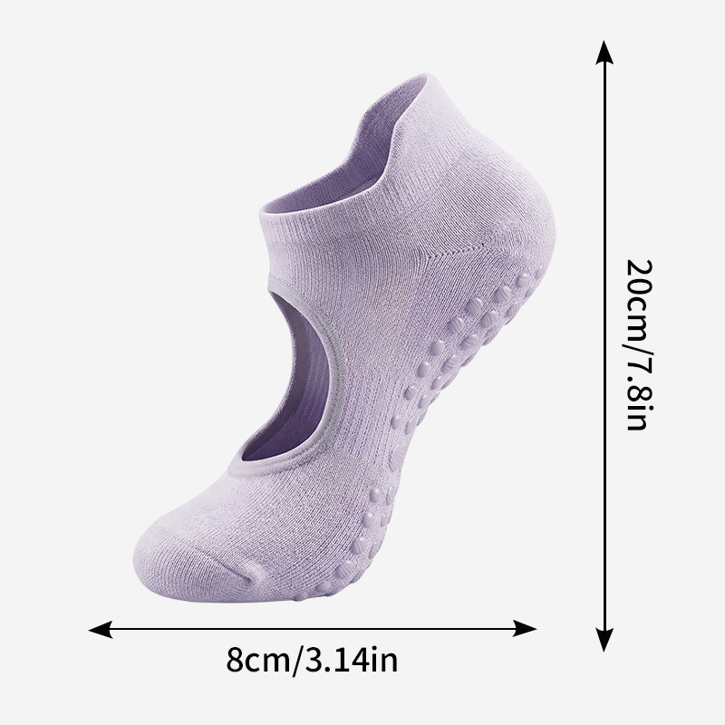 2/12PC Backless Non-slip Fitne - مراجعة Medias Para Pilates Y Yoga وسعره
