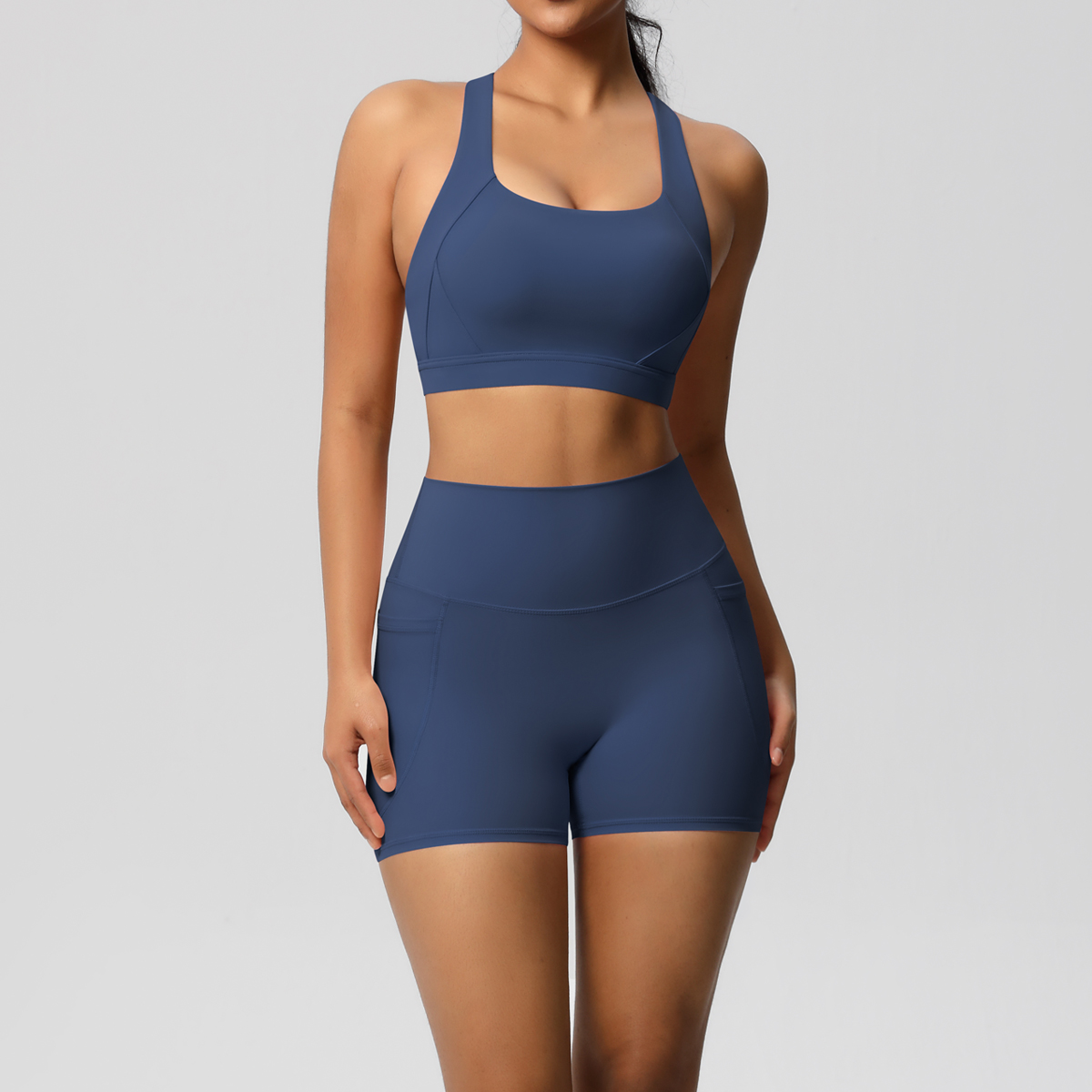 2PCS Sportswear With Pocketed  - مراجعة Pilates Yoga Gear وسعره