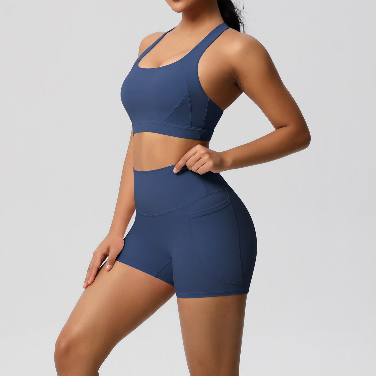 2PCS Sportswear With Pocketed  - مراجعة Pilates Yoga Gear وسعره