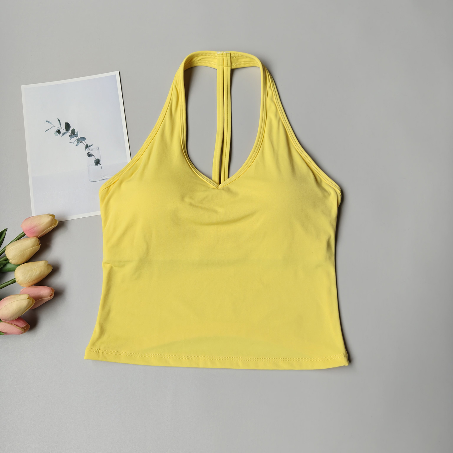 Sports Bra Women's V-neck Halt - مراجعة Pilates Yoga Wear وسعره
