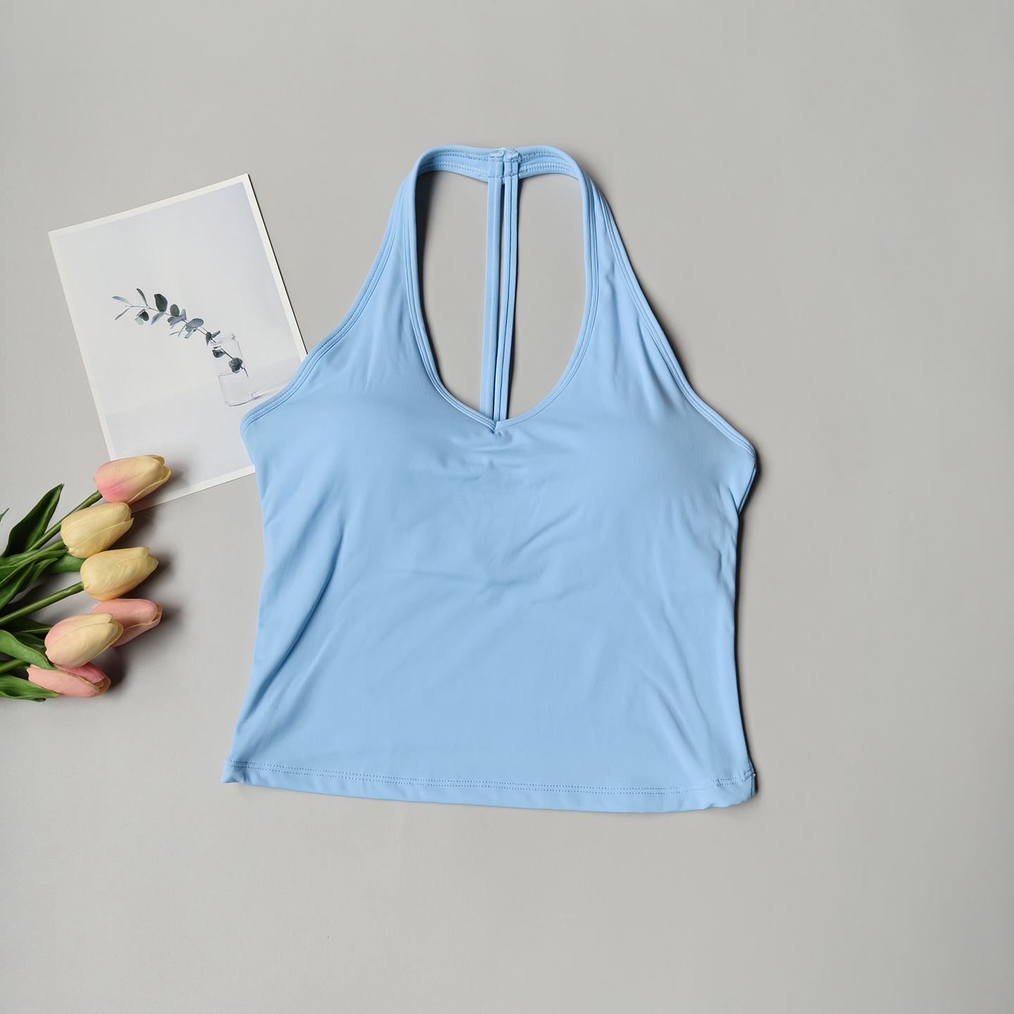 Sports Bra Women's V-neck Halt - مراجعة Pilates Yoga Wear وسعره