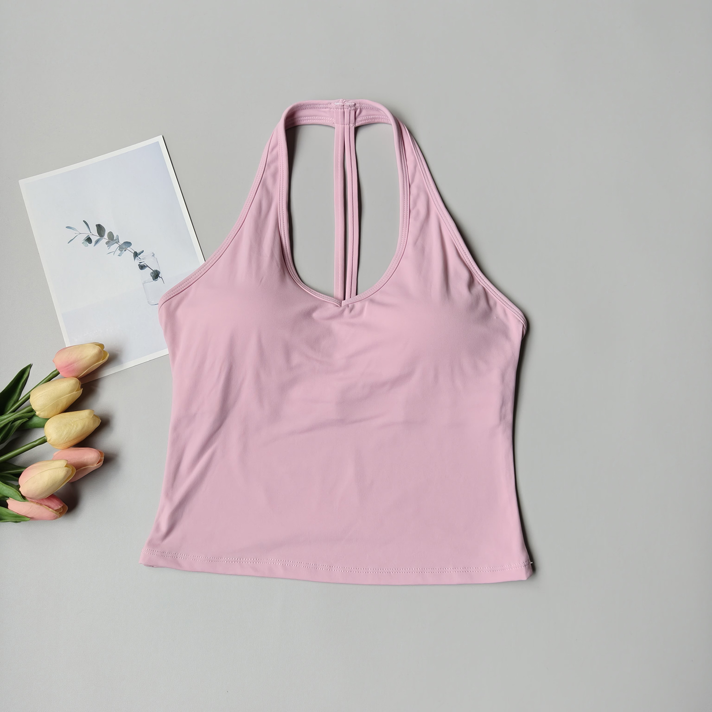 Sports Bra Women's V-neck Halt - مراجعة Pilates Yoga Wear وسعره