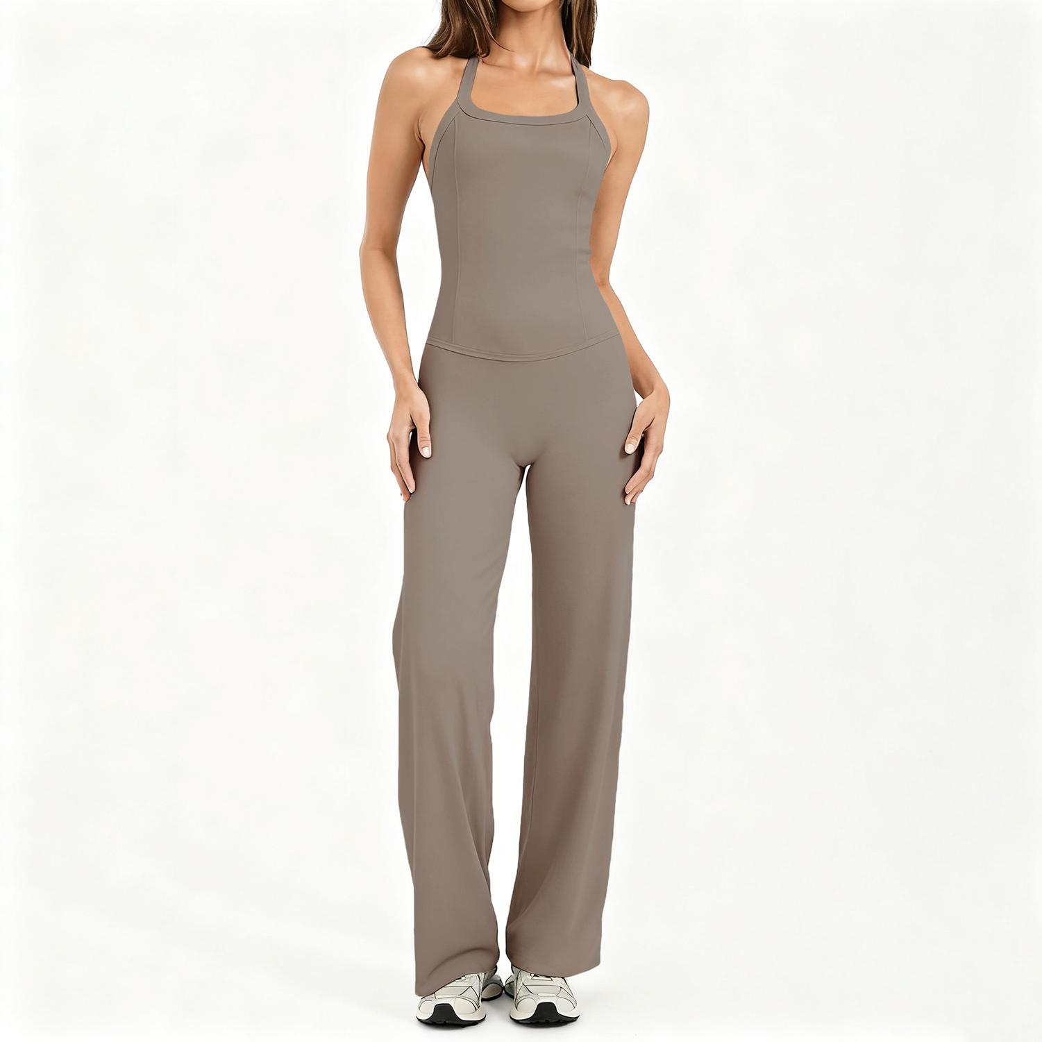 Halter Yoga Vest Shockproof GY - مراجعة Pilates In Yoga Pants وسعره