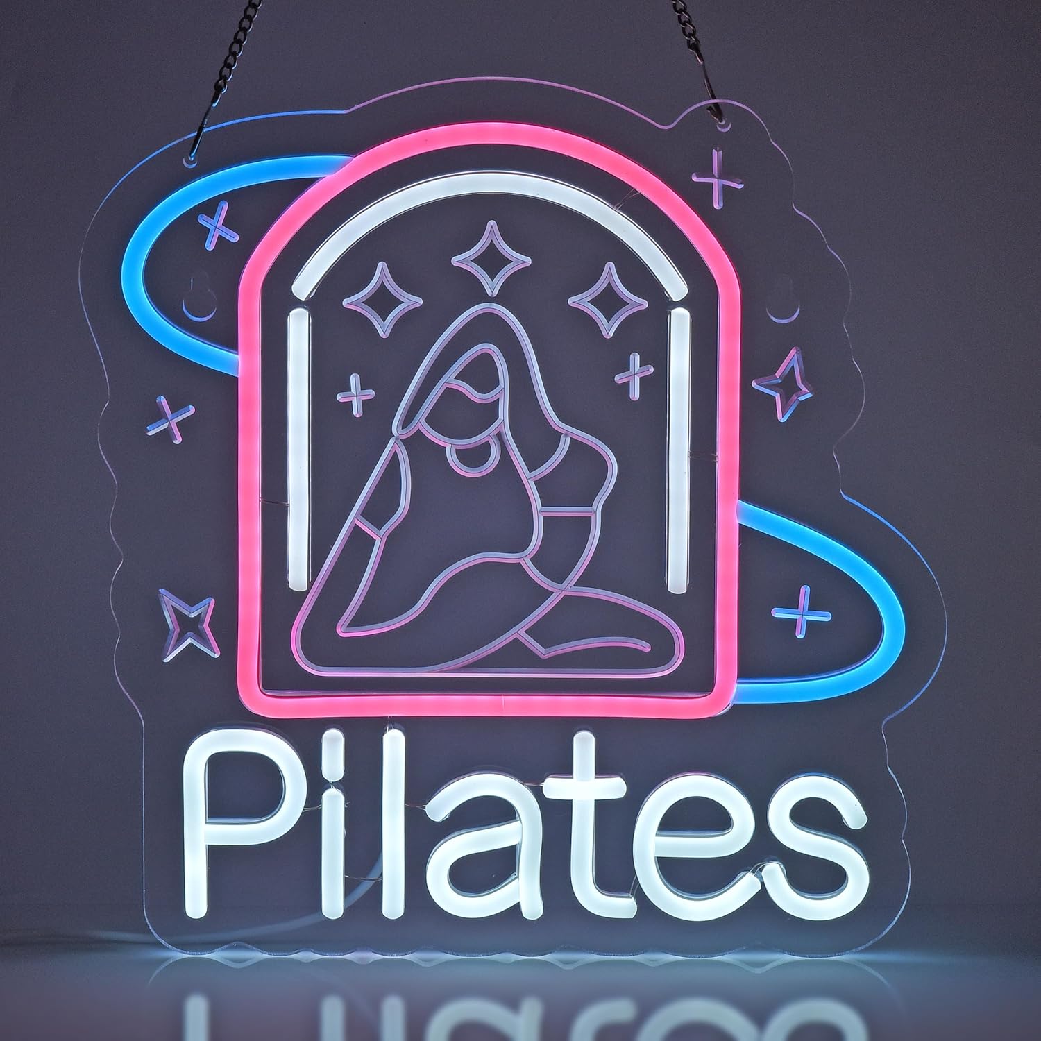 Pilates Neon Sign Art Wall Lig - مراجعة Pilates Yoga Wellness وسعره
