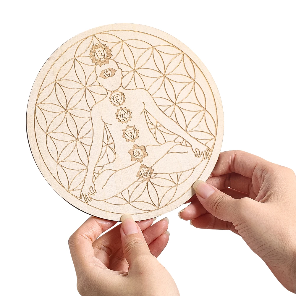 15CM Laser Engraving 7 Chakra  - مراجعة Pilates Yoga Gear وسعره