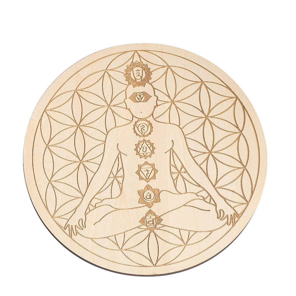 15CM Laser Engraving 7 Chakra  - مراجعة Pilates Yoga Gear وسعره