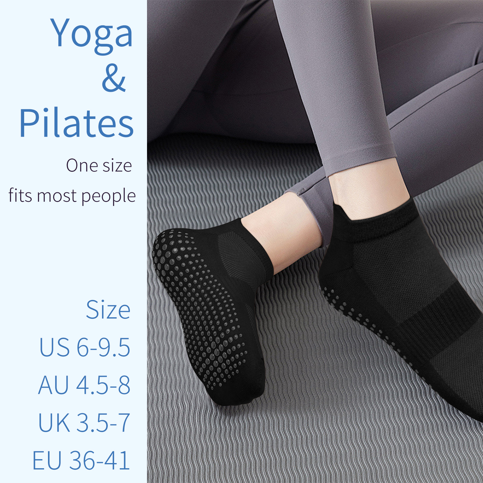 3 Pairs Yoga Socks Women Cotto - مراجعة Medias Para Pilates Y Yoga وسعره