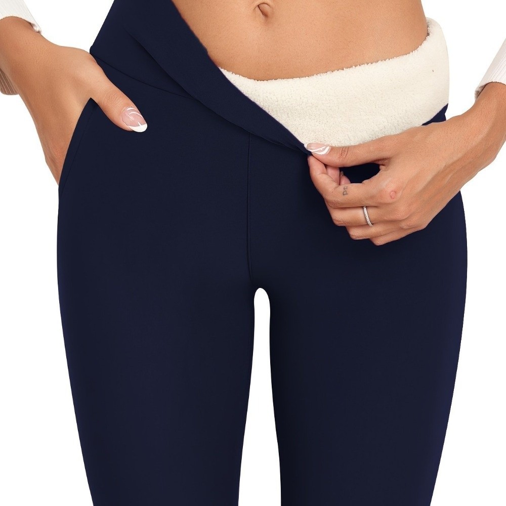Fashion High Waist Fleece Legg - مراجعة Pilates In Yoga Pants وسعره