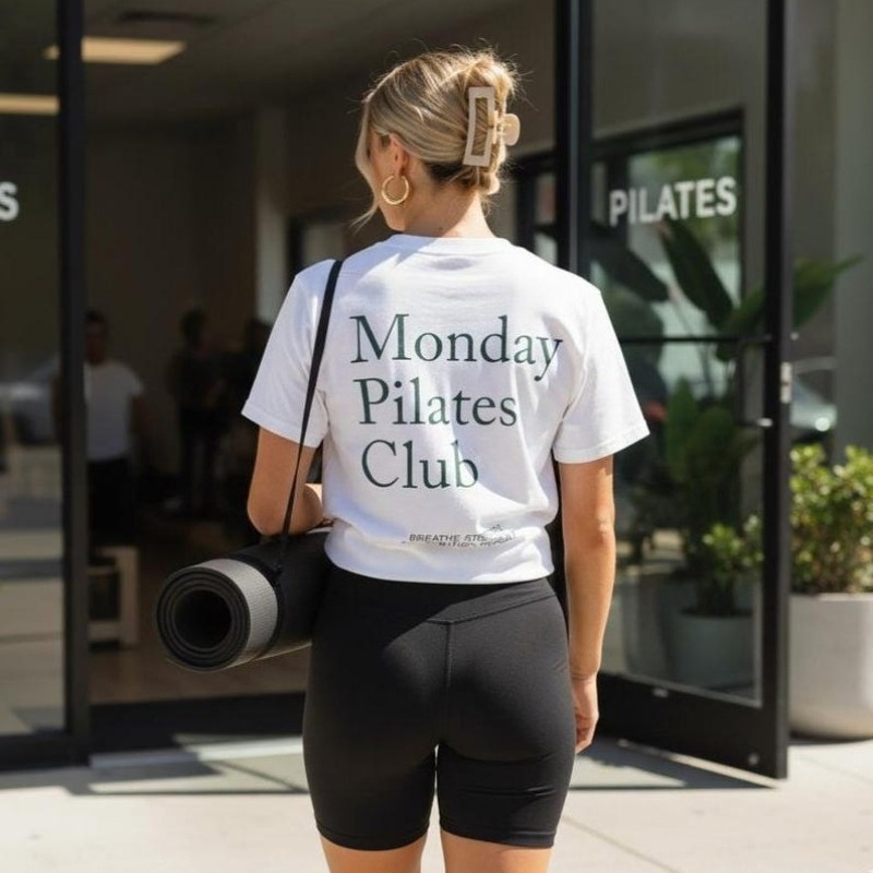 Shirt for Pilates Monday Pilat - مراجعة Pilates Yoga Wellness وسعره