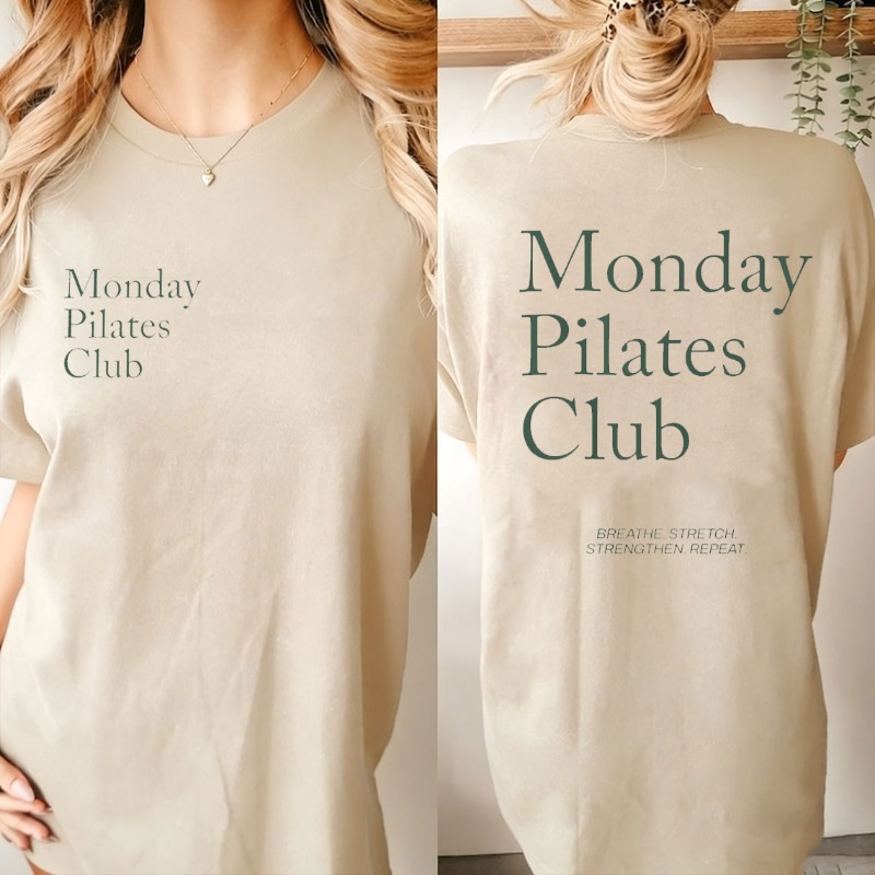 Shirt for Pilates Monday Pilat - مراجعة Pilates Yoga Wellness وسعره